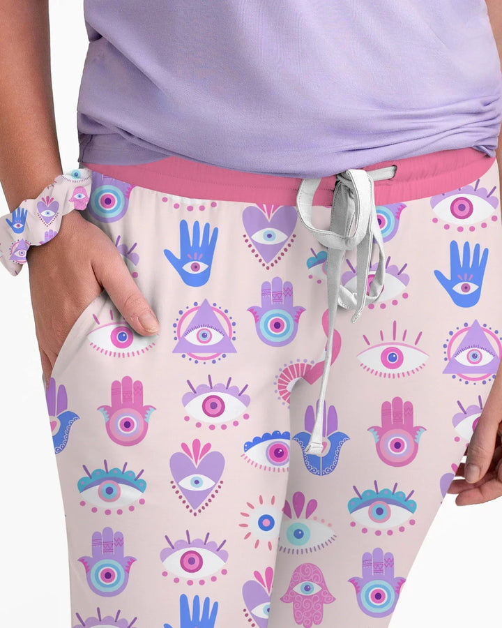 Hamsa Heart Guardians Family Matching Women Pajama Set