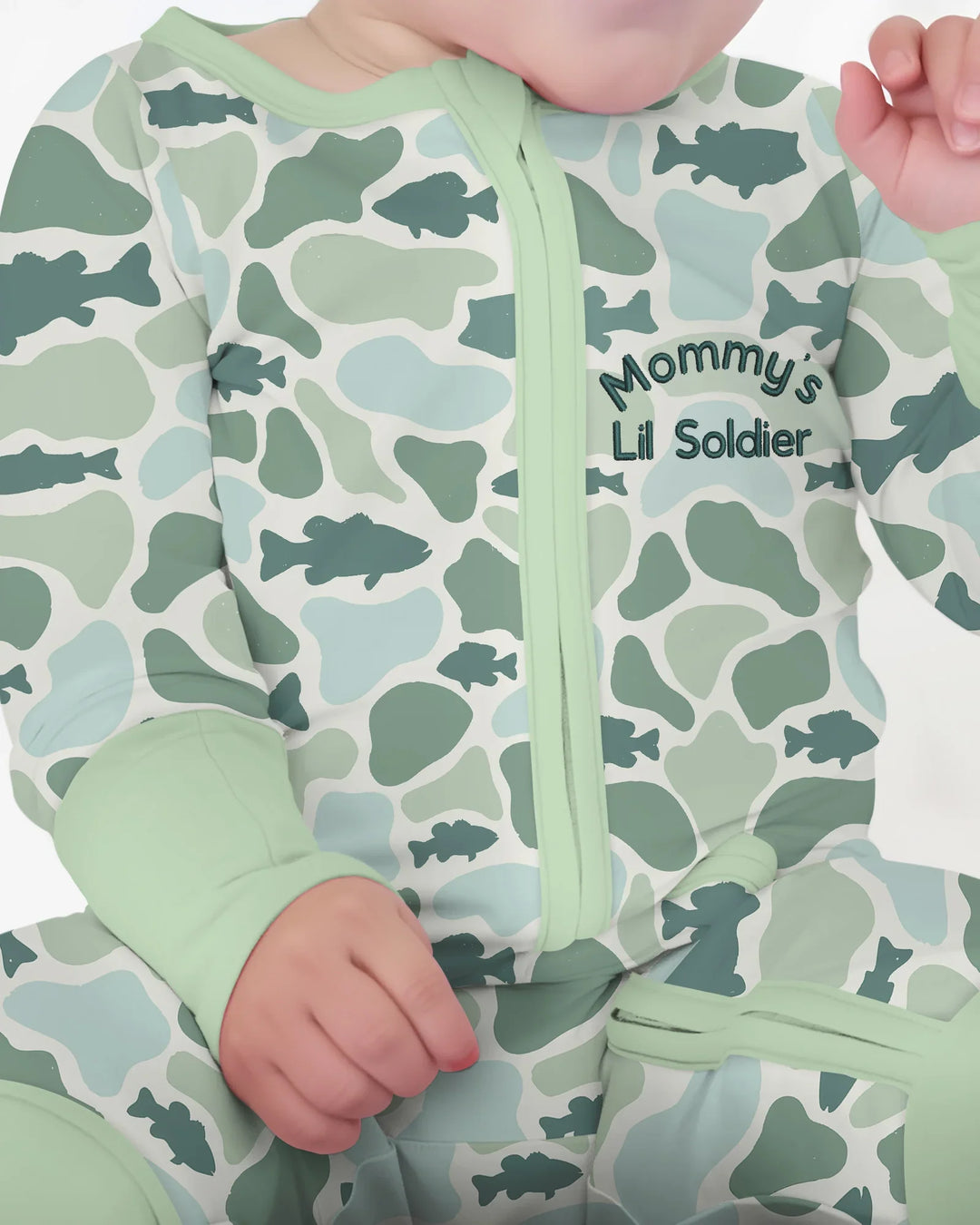 Gerippte Babykleidung mit individuellem Foto - Weich &amp; Skizzenhaft