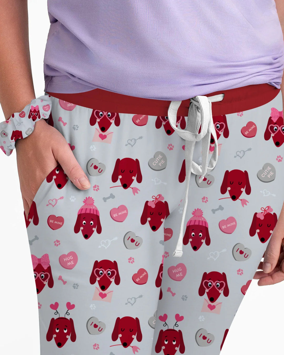 Dachshund Is My Valentine Women Pajama Set