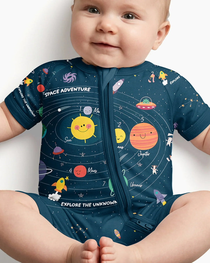 Solar System Explorers Bamboo Shorty Zippy