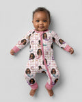 Gerippte Babykleidung mit individuellem Foto - Weich &amp; Skizzenhaft