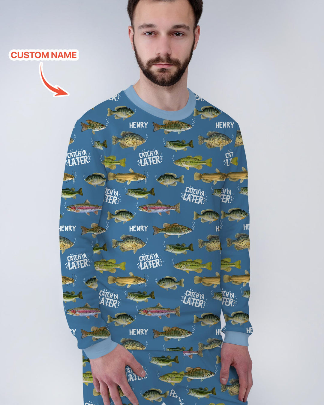 Catch Ya Later Matching Daddy & Me Men's Pajama Set