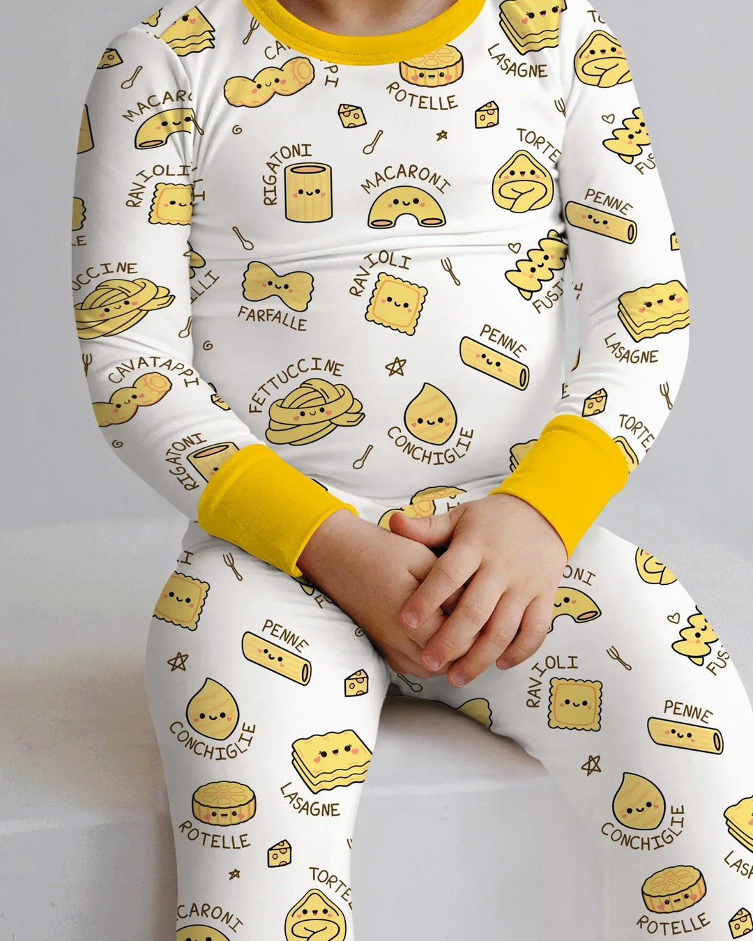 Kawaii Pasta Two Piece Long Sleeve Pajama Set