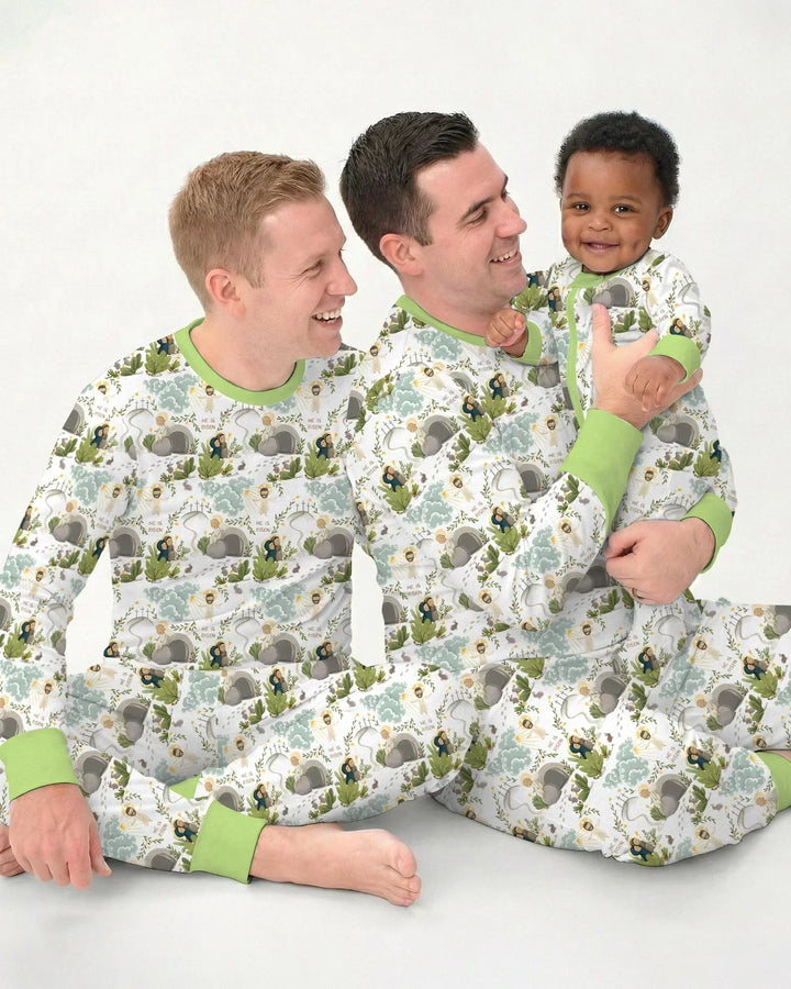 Matthew 28:1–8 He Is Risen Bamboo Men's Pajama Set