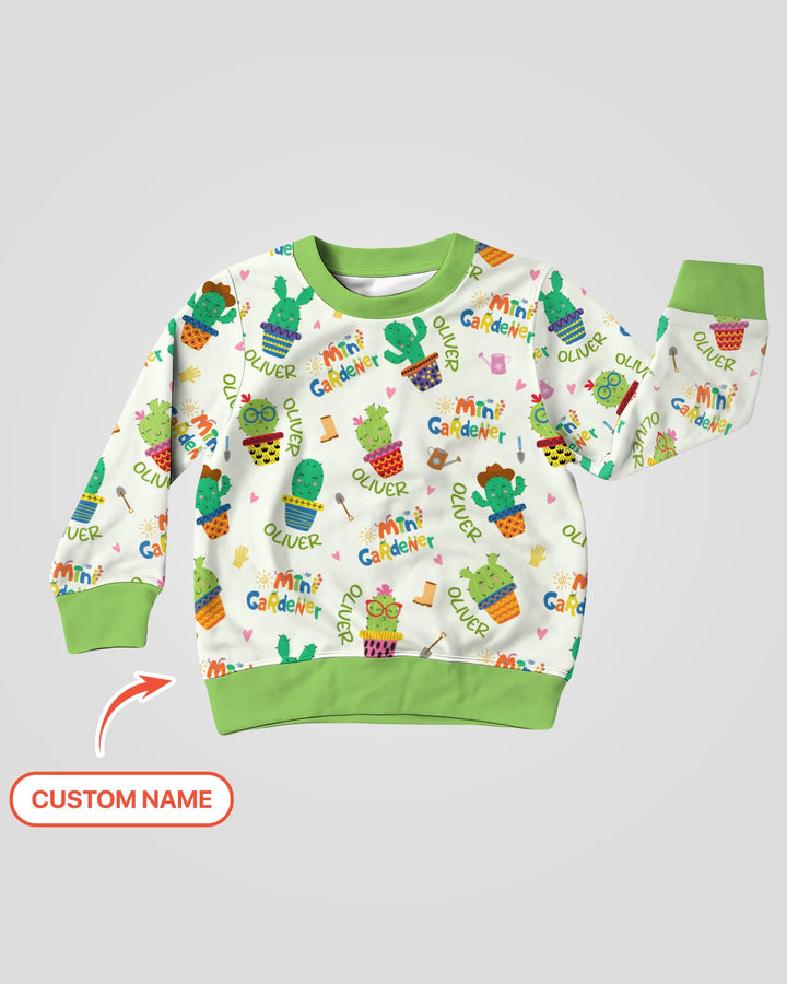 Custom Name Mini Gardener Crewneck Sweatshirt