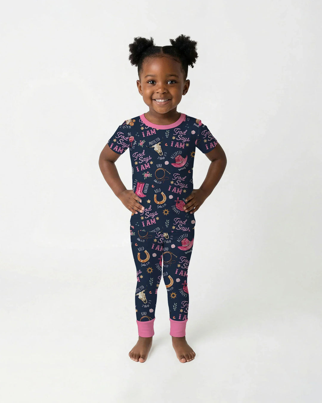 Zweiteiliges, kurzärmliges Pyjama-Set mit Marienkäfern