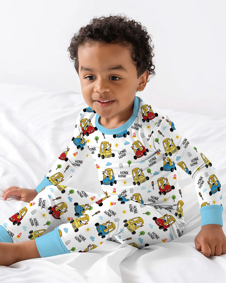 Honk Honk Silly Goose Bamboo Two Piece Long Sleeve Pajama Set