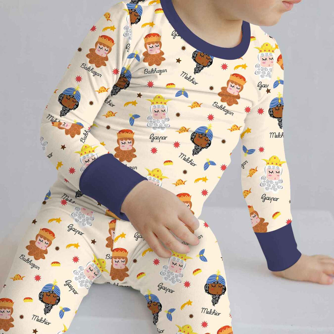 Tres Reyes Magos Two Piece Long Sleeve Pajama Set
