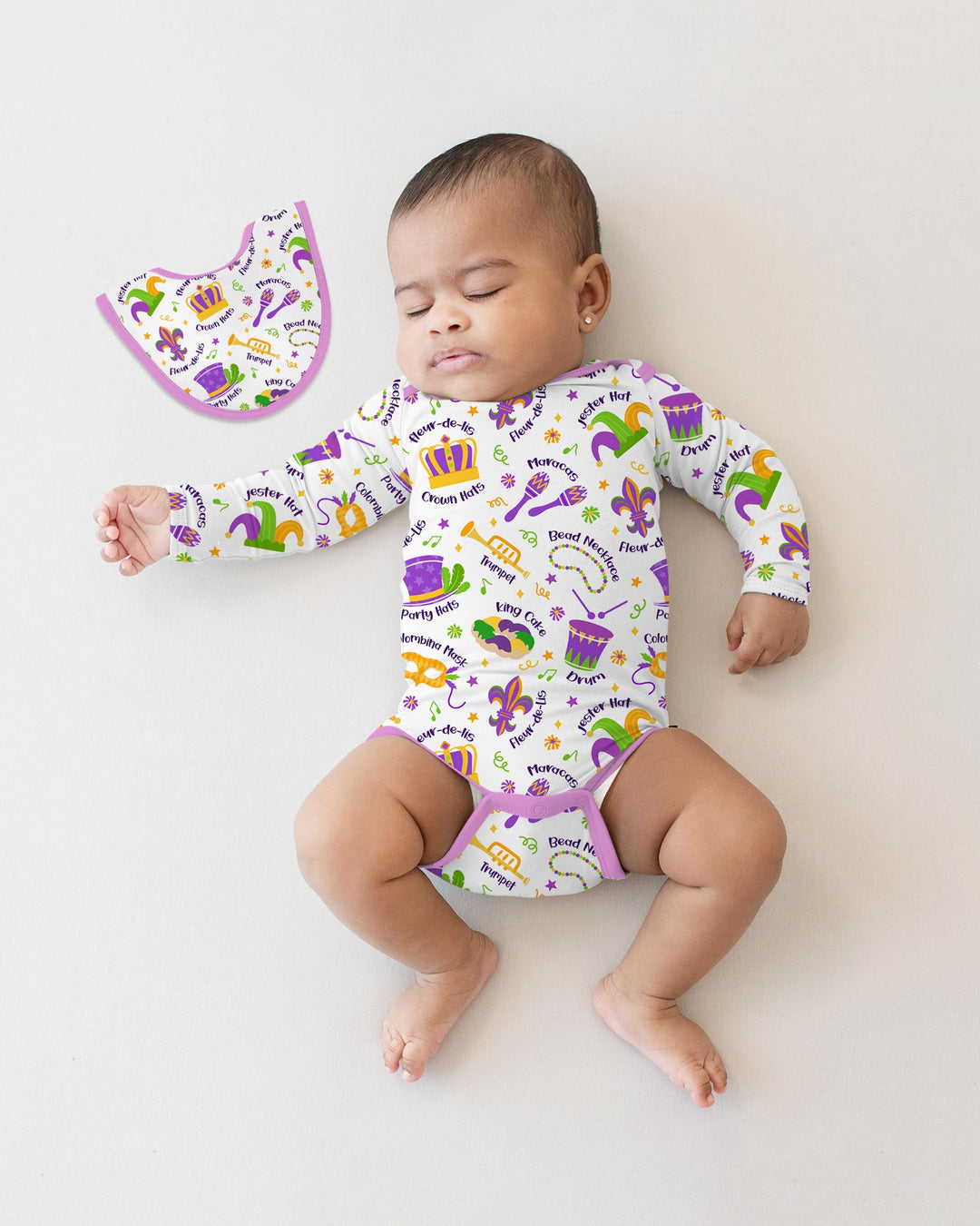 Mardi Gras Family Matching Bodysuit