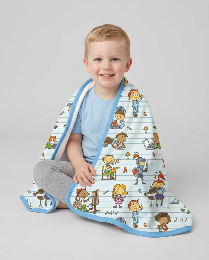 School Days Adventure Bamboo Blanket