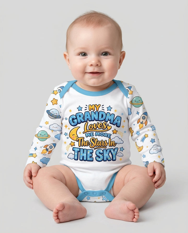 My Grandma Loves Me More Than All The Stars Bamboo Bodysuit