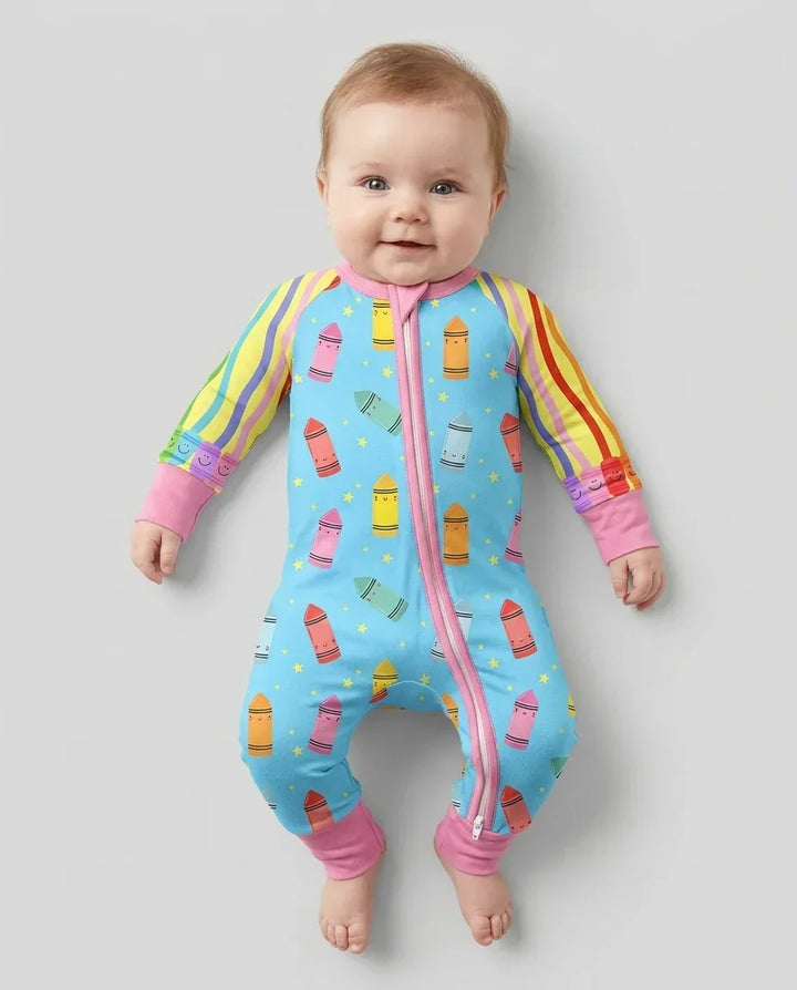 Gerippte Babykleidung mit individuellem Foto - Weich &amp; Skizzenhaft