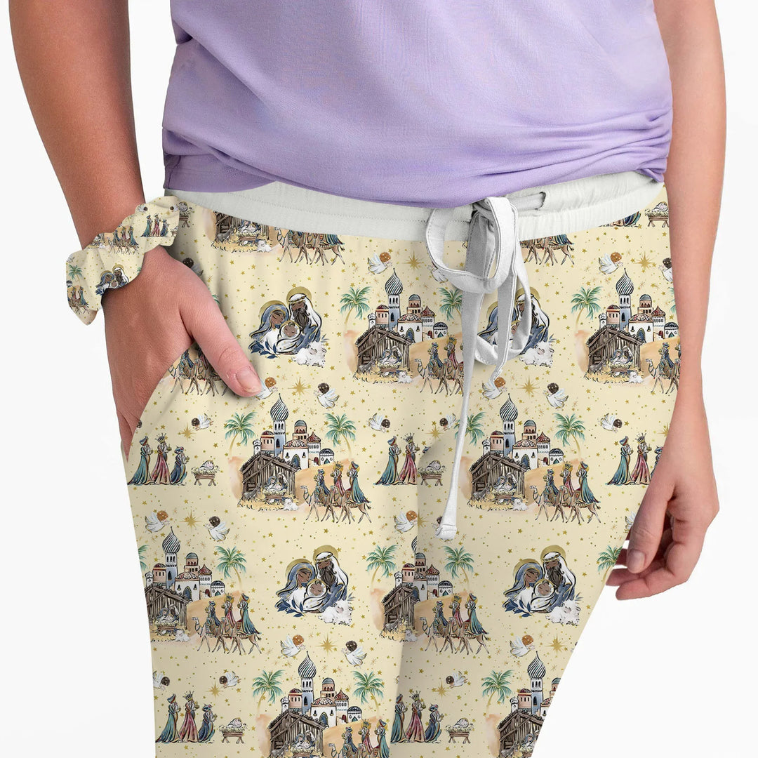 Nativity Christmas Family Matching Family Women Pajama Set