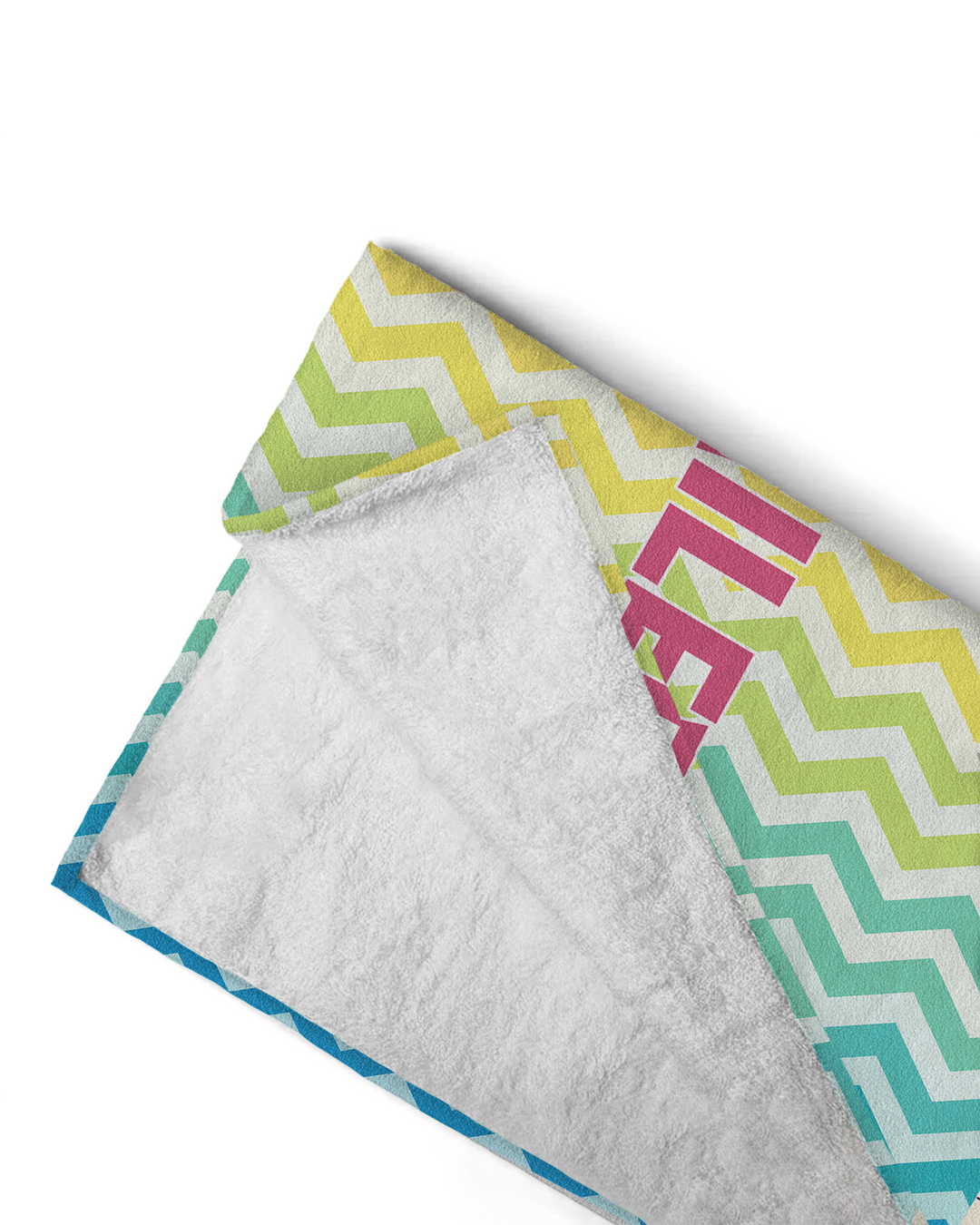 Custom Name Pretty Pattern Bamboo Beach Towel