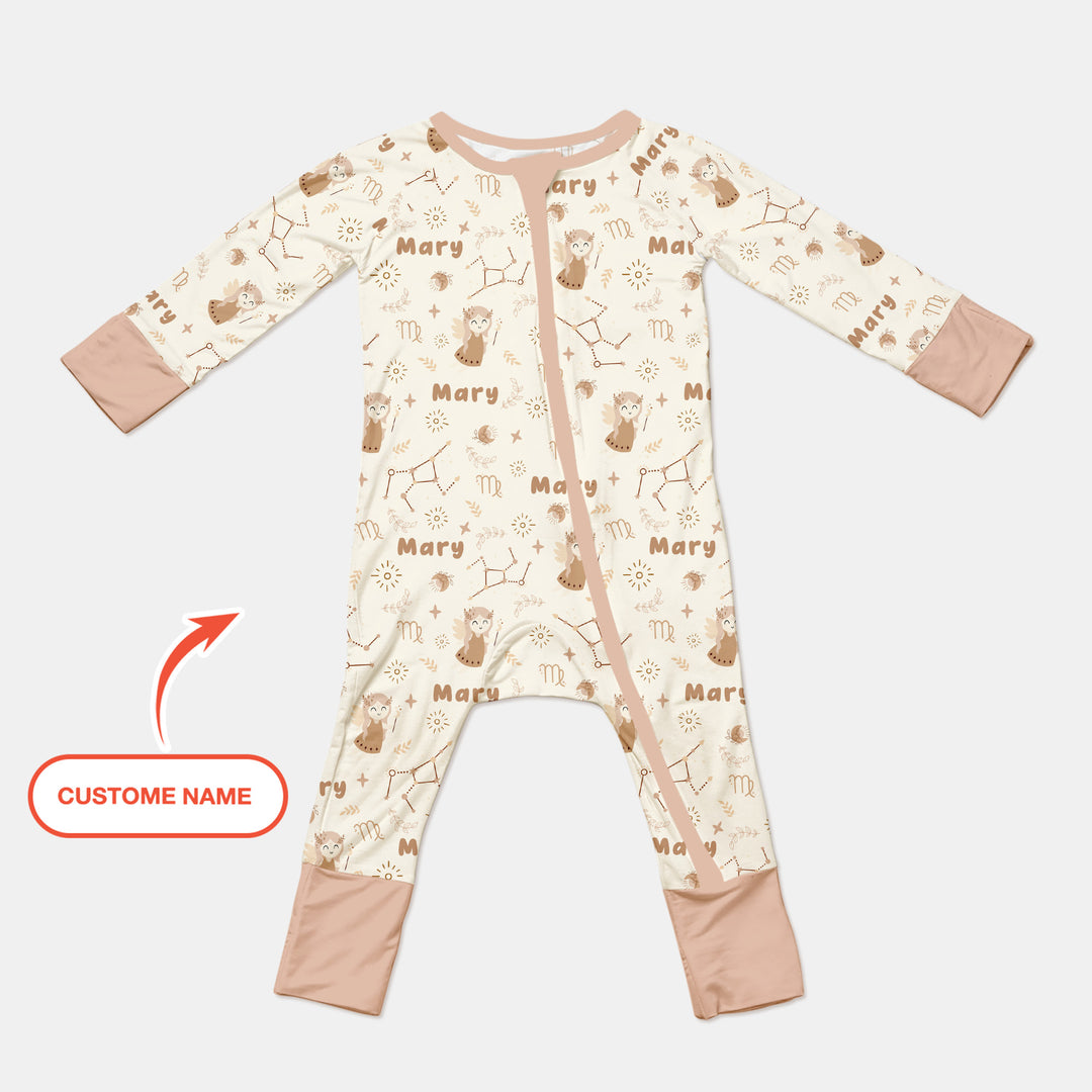 Bohemian Baby Zodiac Signs Custom Name Convertible Zippy