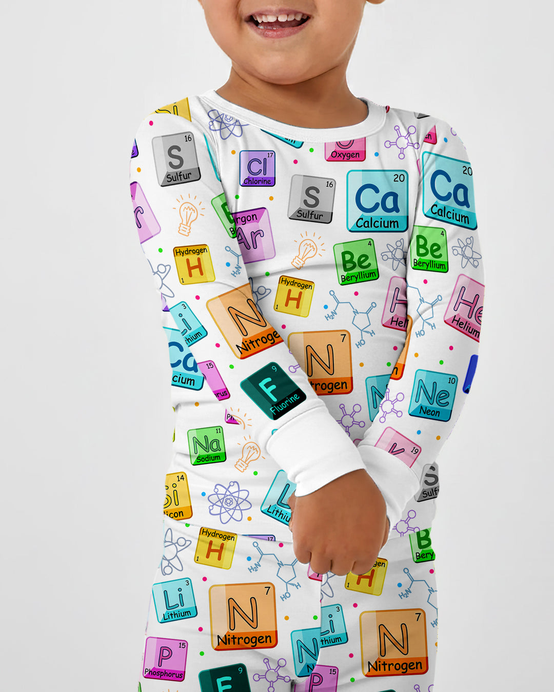 Science Elements Bamboo Two Piece Long Sleeve Pajama Set