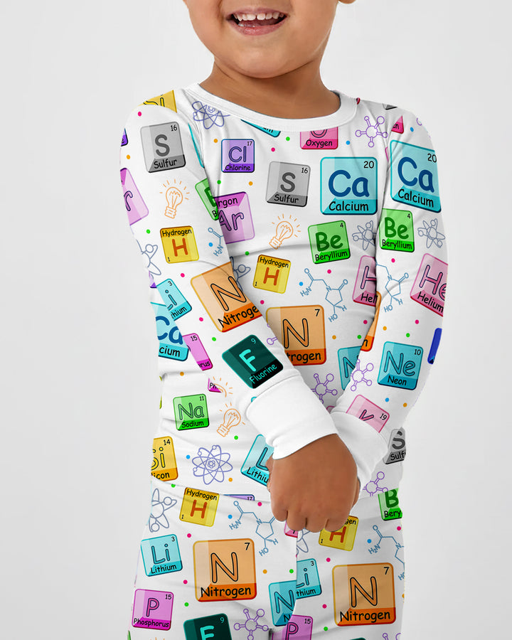 Science Elements Bamboo Two Piece Long Sleeve Pajama Set