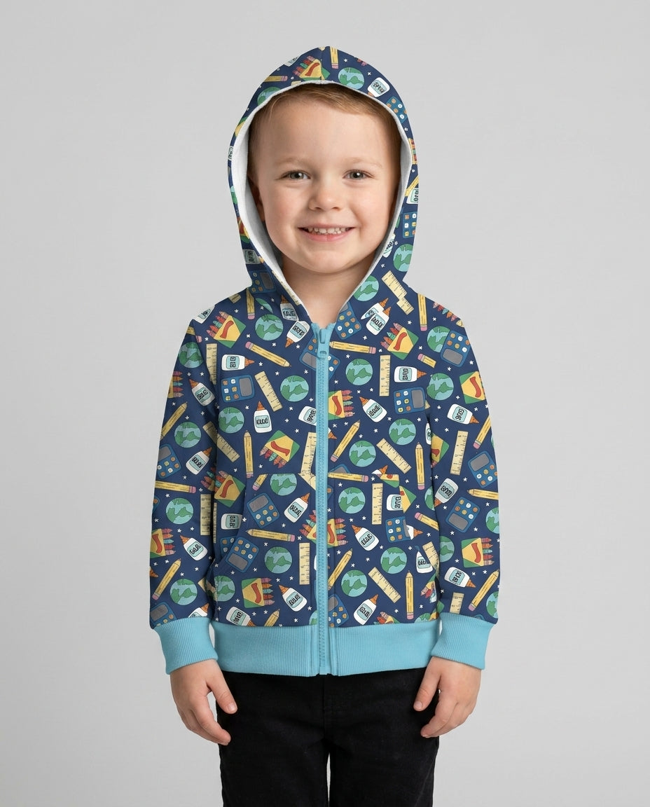 Sudadera con capucha y cremallera de bambú personalizada