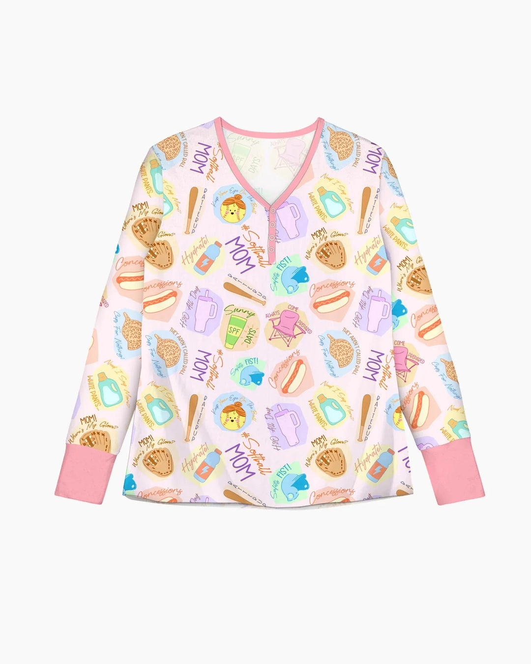 SoftBall Mom Saves The Days Women Pajama Set