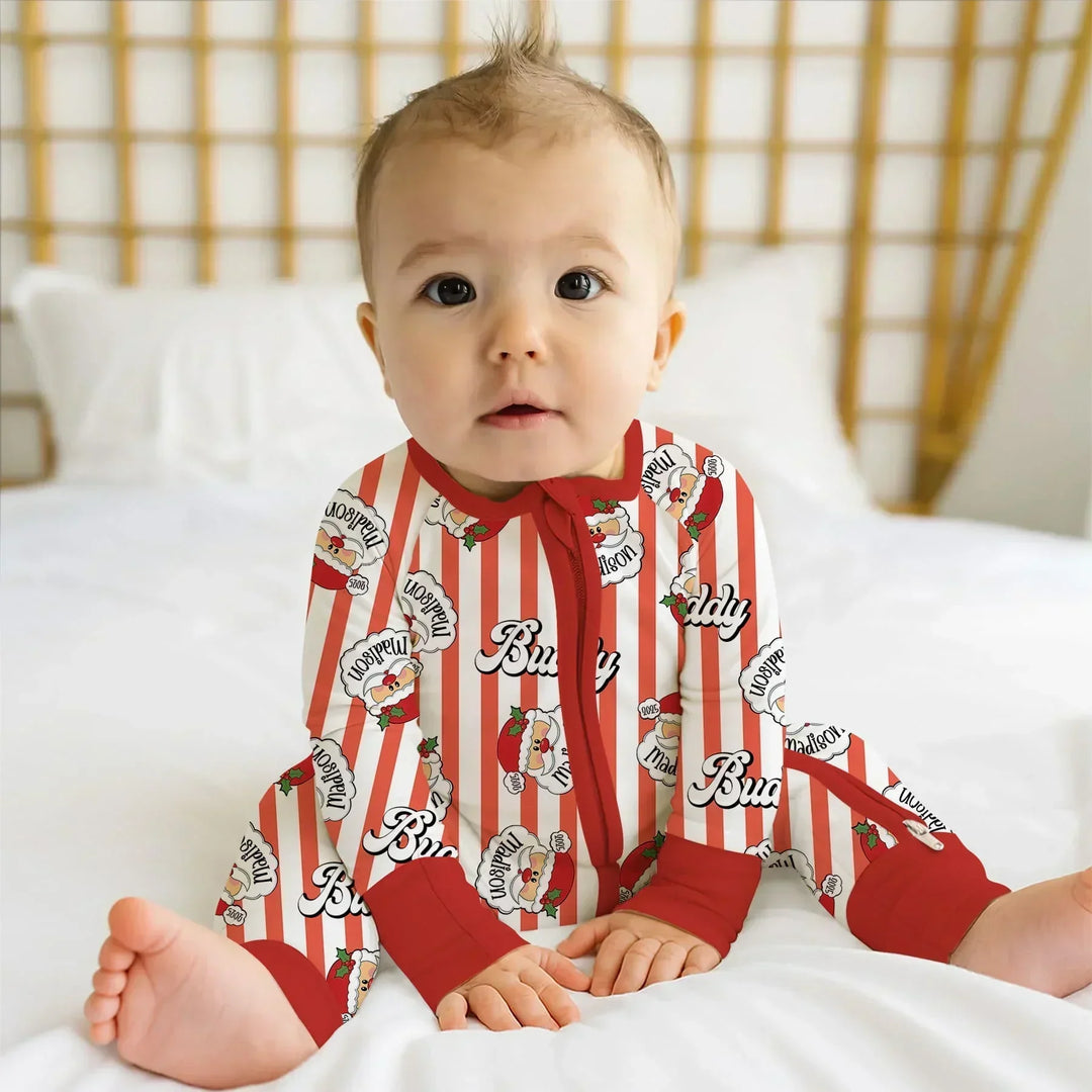 Christmas Santa Claus Custom Name Buddy Convertible Zippy