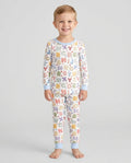 Fabric Alphabet Letters Bamboo Two Piece Long Sleeve Pajama Set
