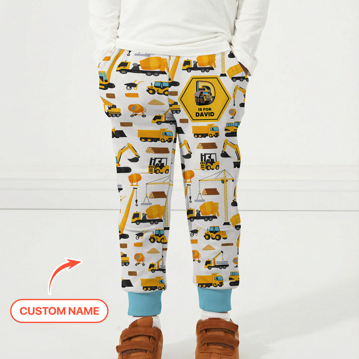 Custom Name Construction Initials Jogger