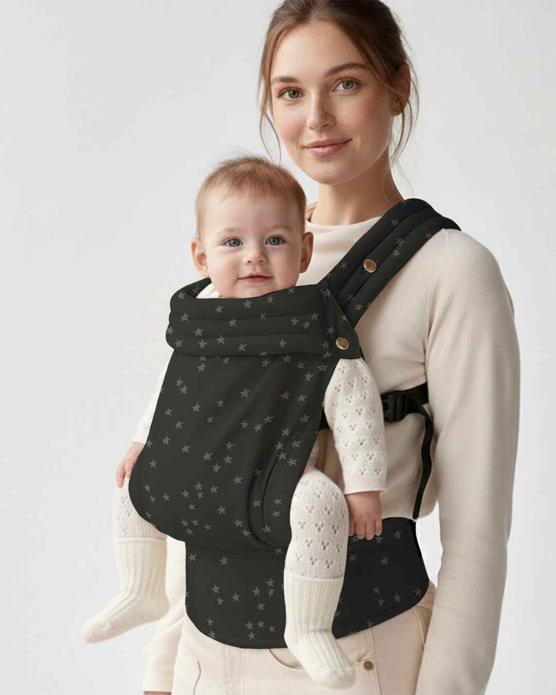Midnight Minimal Star Scatter Baby Carrier