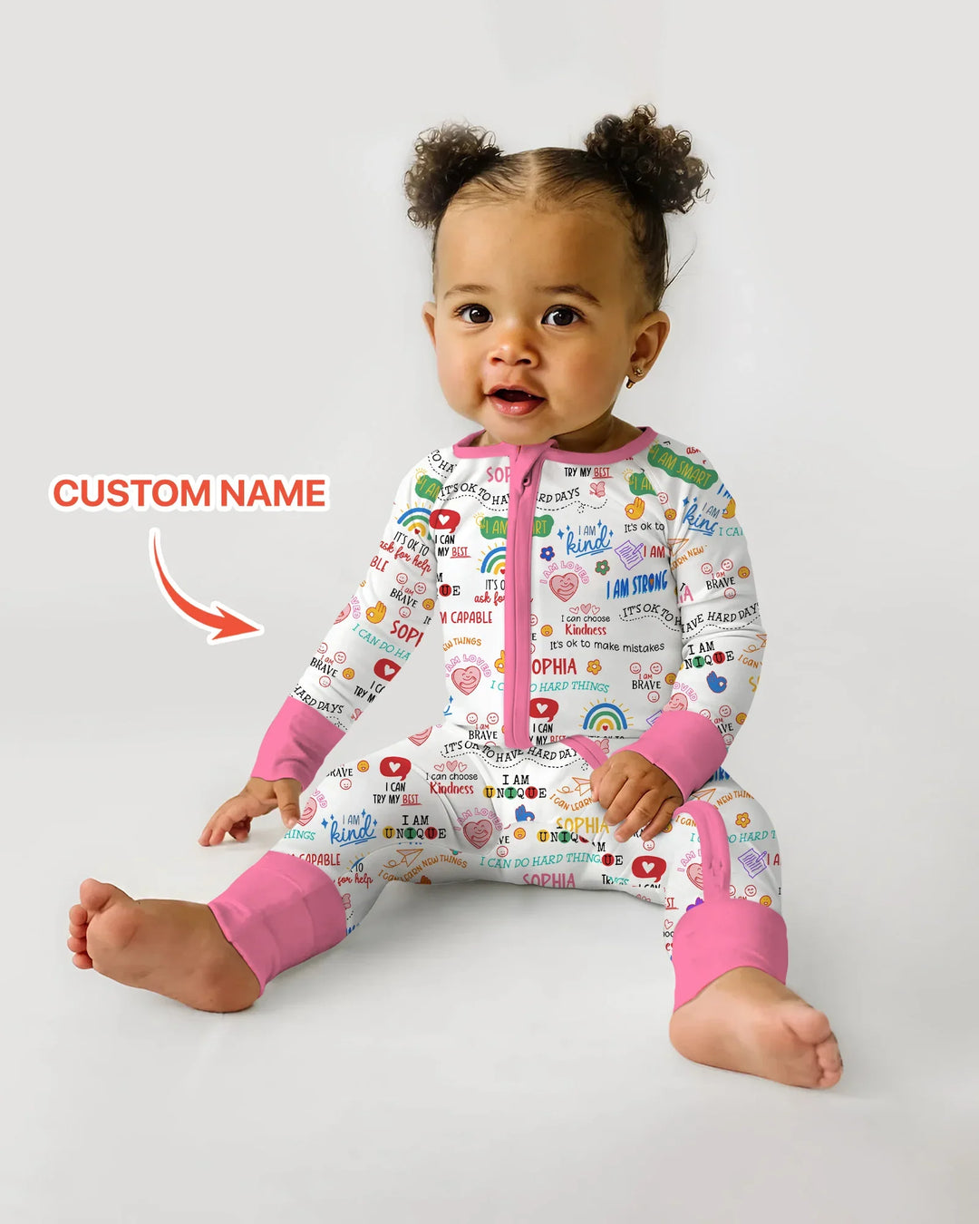 Daily Affirmations Matching Mommy & Baby Bamboo Convertible Zippy