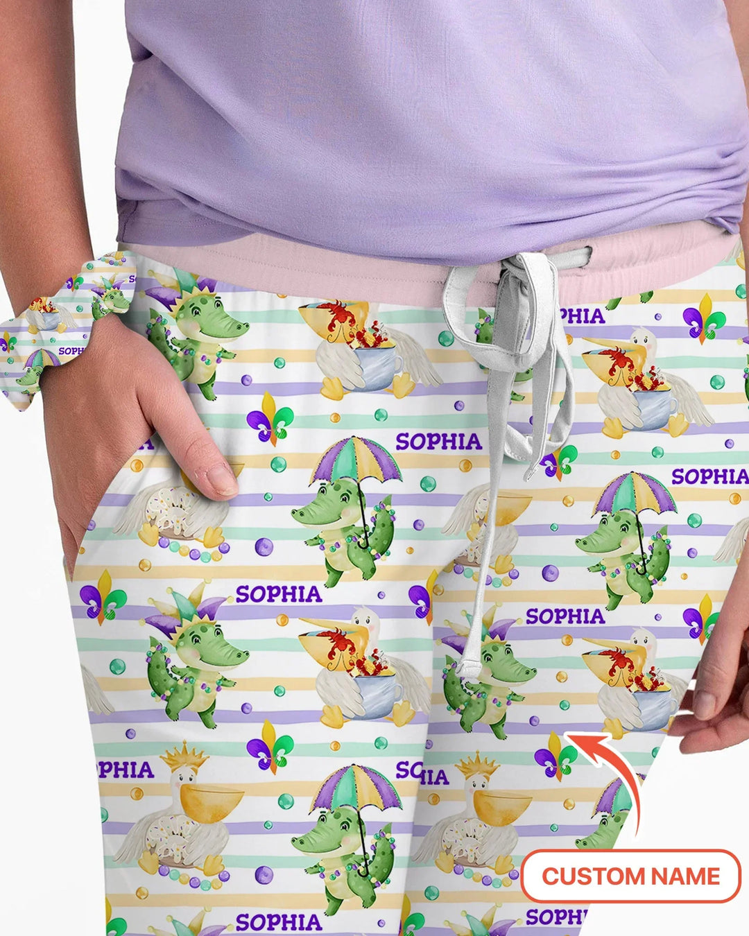 Happy Mardi Gras Adventure Family Matching Women Pajama Set