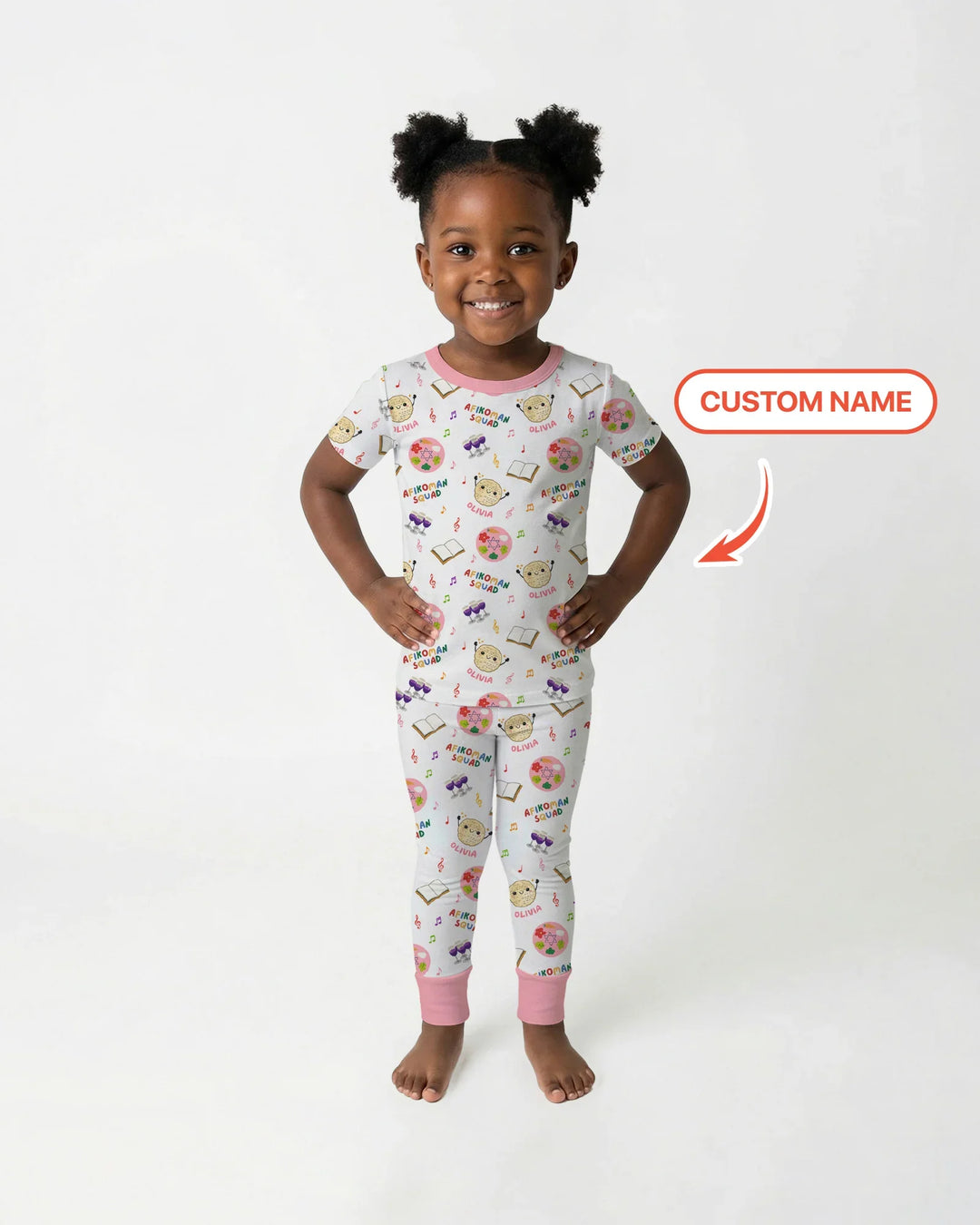 Zweiteiliges, kurzärmliges Pyjama-Set mit Marienkäfern