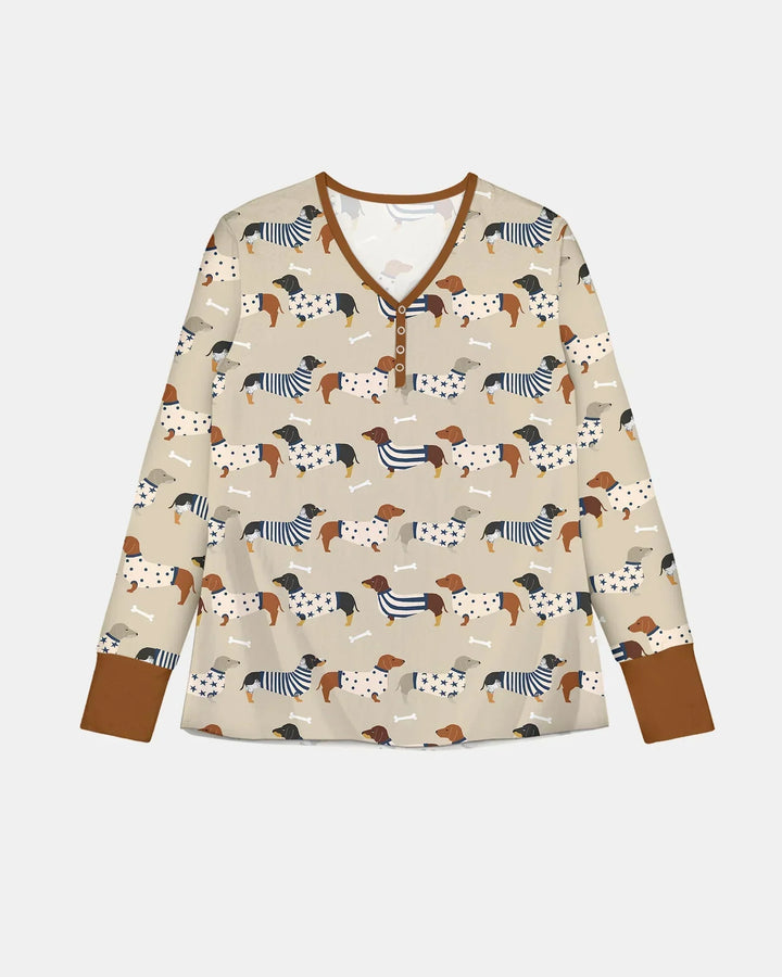 Cute Wieners Women Pajama Set