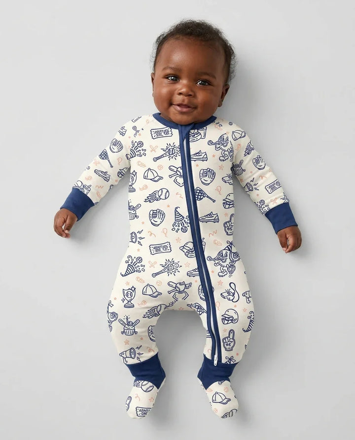 Gerippte Babykleidung mit individuellem Foto - Weich &amp; Skizzenhaft