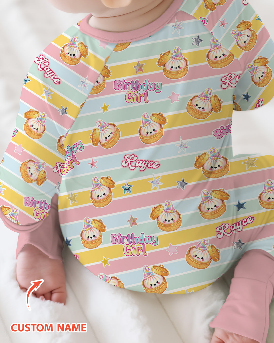 Gerippte Babykleidung mit individuellem Foto - Weich &amp; Skizzenhaft