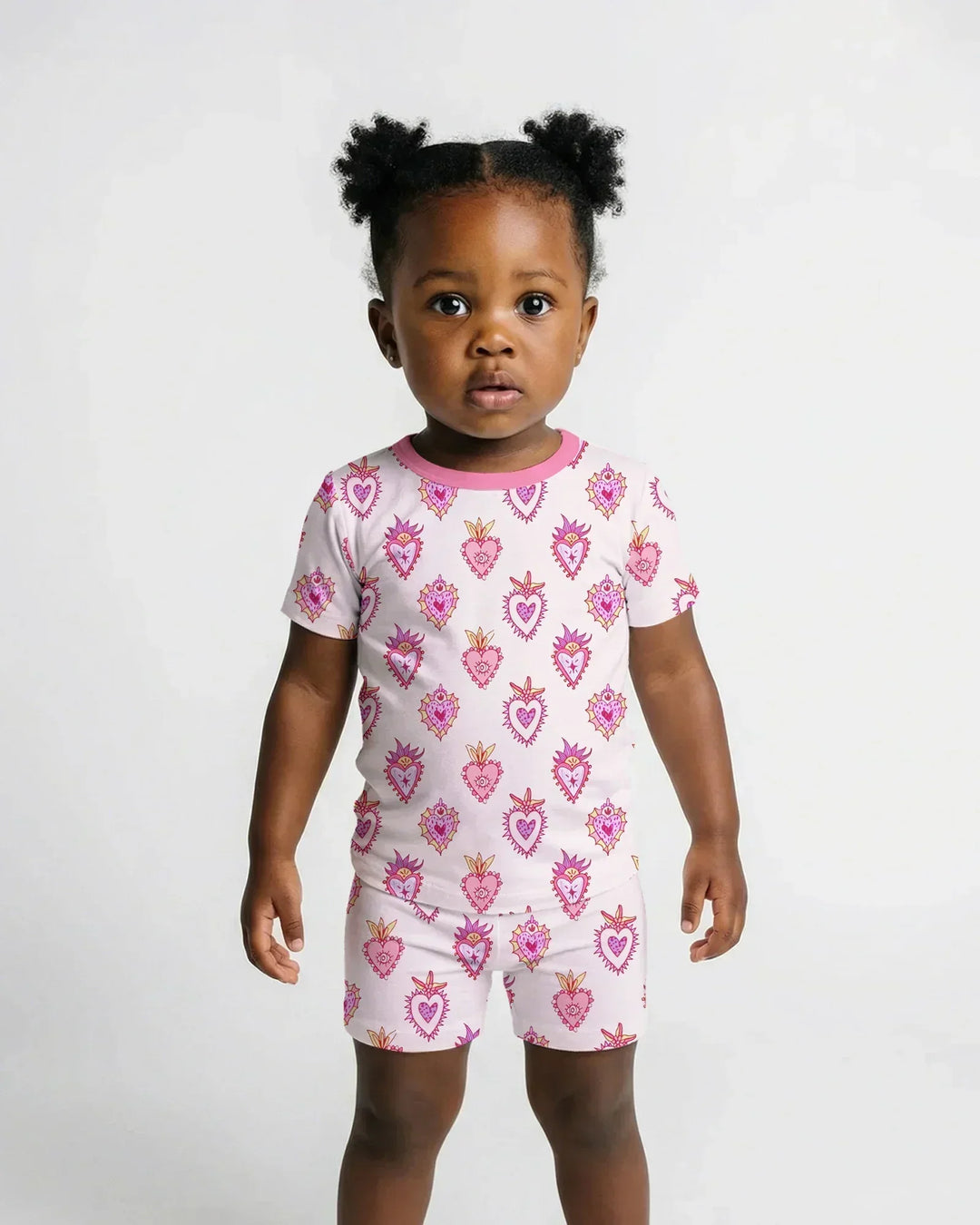 Mi Milagro Two Piece Short Sleeve Shorts Pajama Set