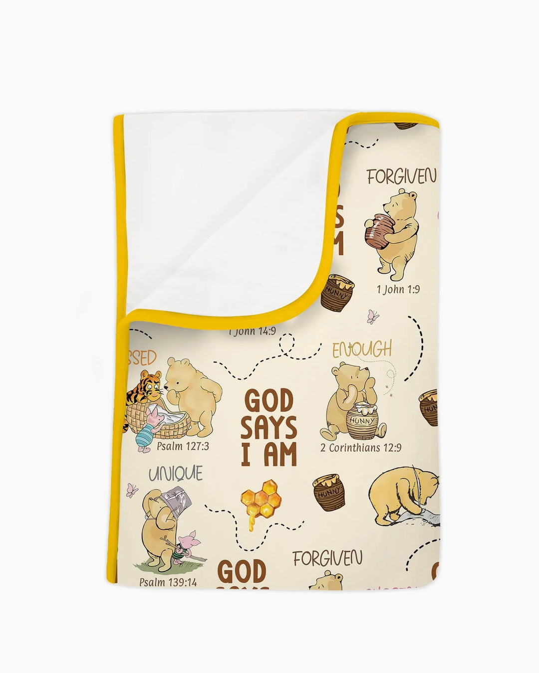 God Says I Am Little Blessings Bamboo Blanket