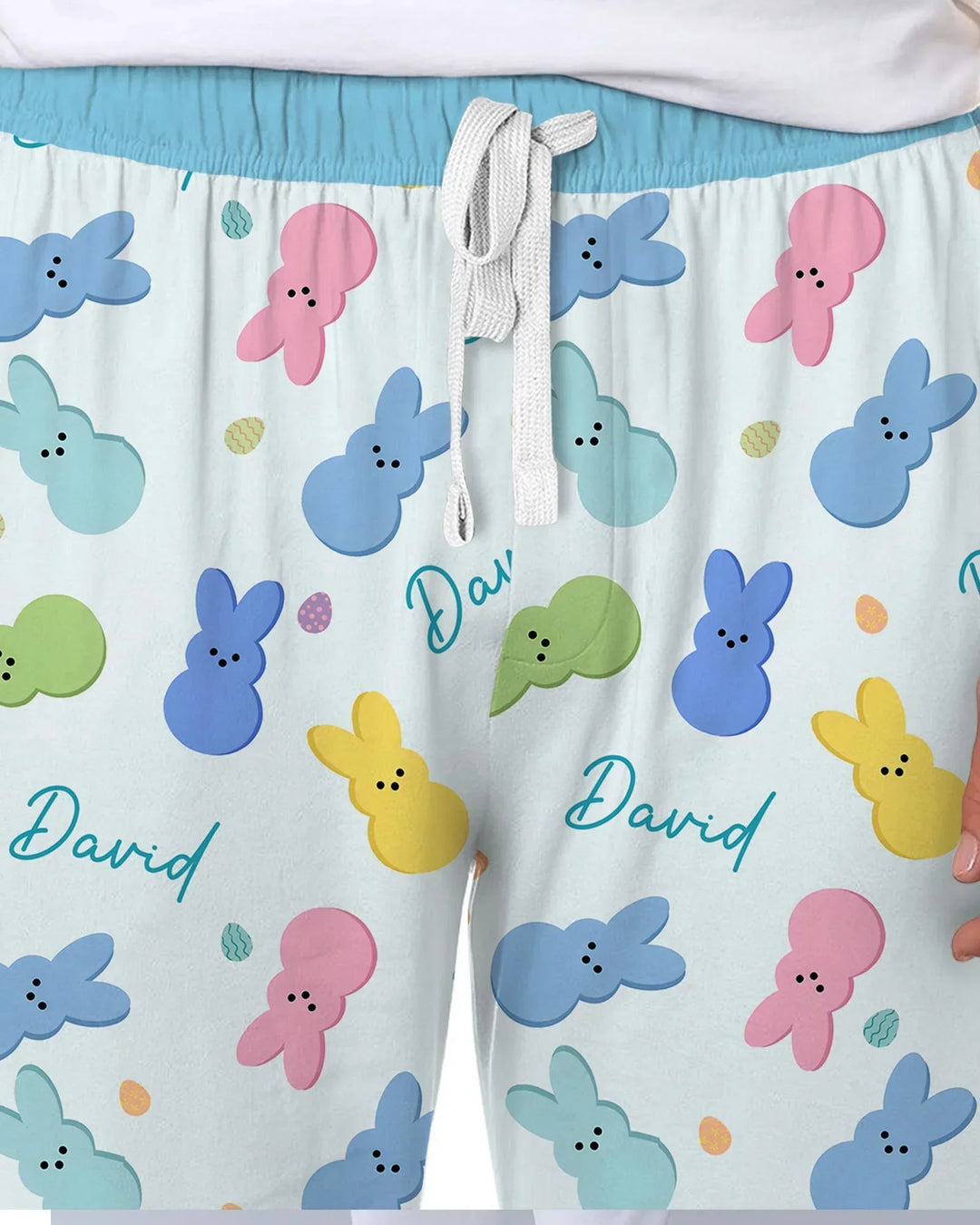 Personalized Easter Bunnies Family Matching Men's Pajama Set