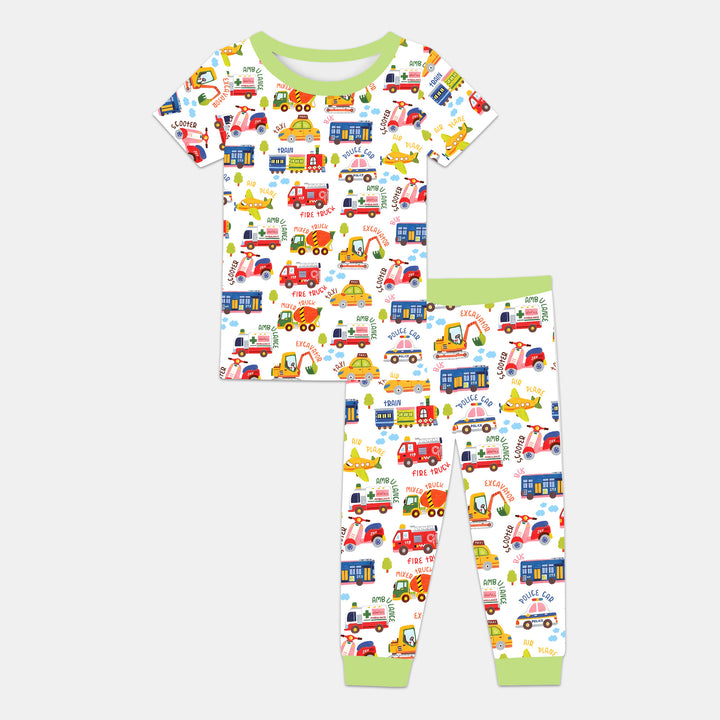 Beep Beep Adventure Two Piece Short Sleeve Pajama Set