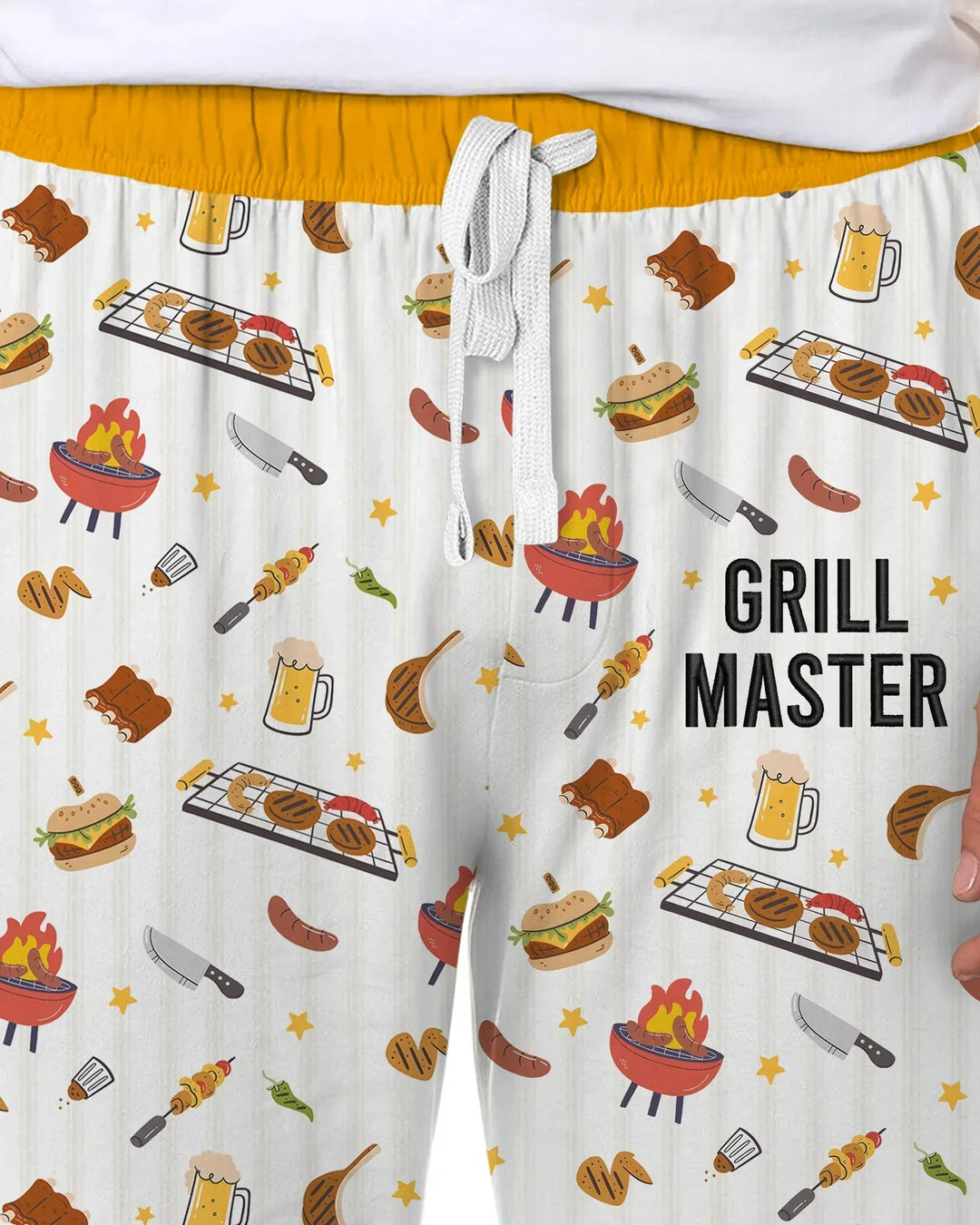 Embroidered Grill Dad Bamboo Men's Pajama Set