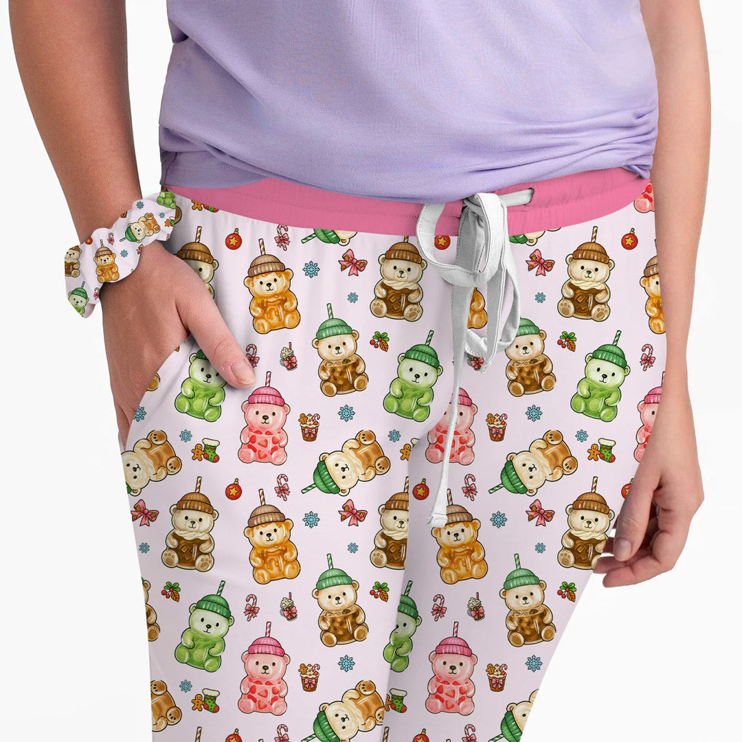 Holiday Bear Cup Custom Women Pajama Set