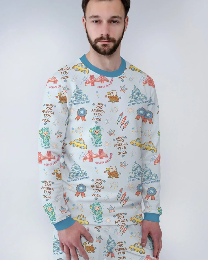 250 Years Of Freedom Men's Pajama Set