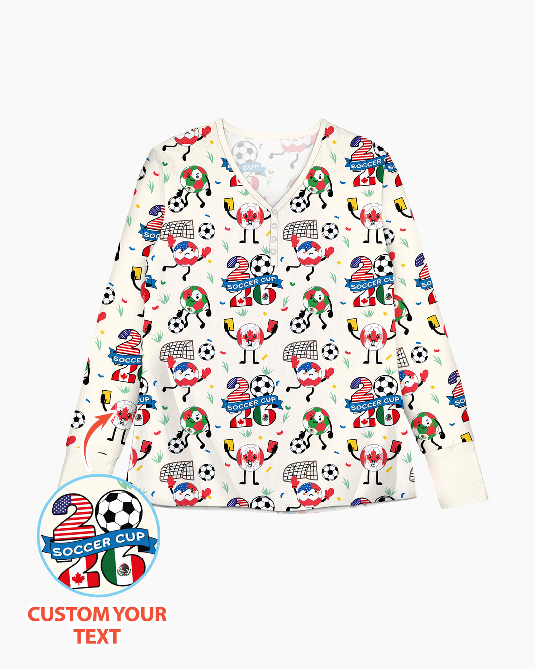 Soccer Squad 2026 Bamboo Women Pajama Set