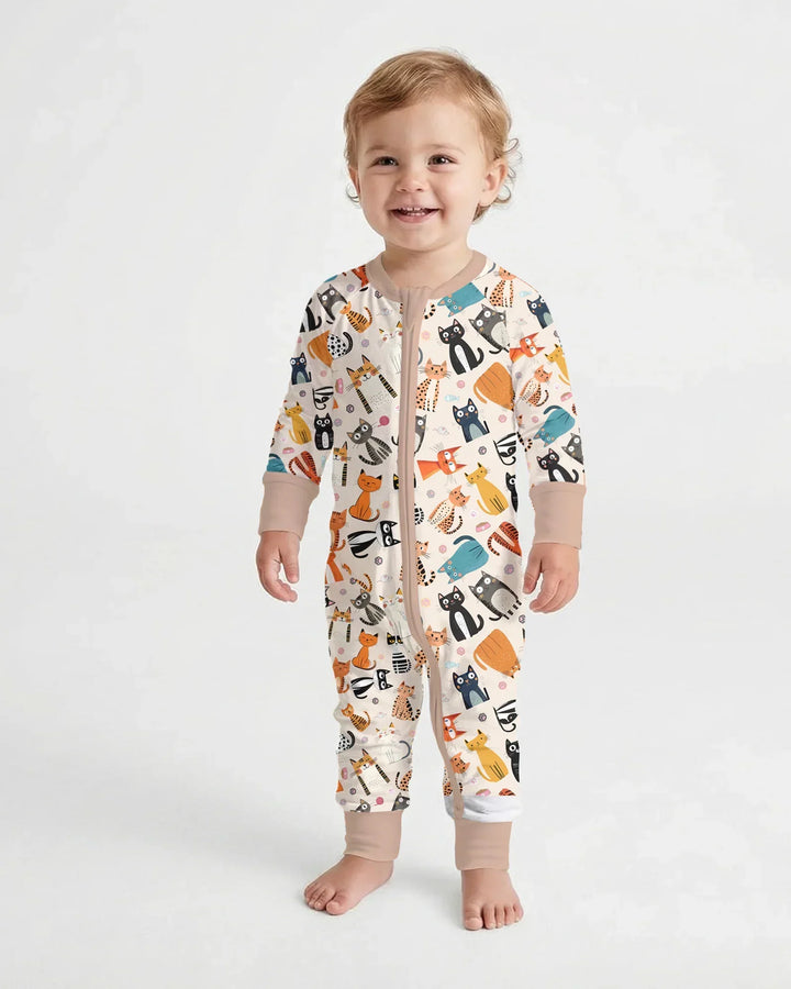 Goofy Mischief Cat Family Matching Bamboo Convertible Zippy