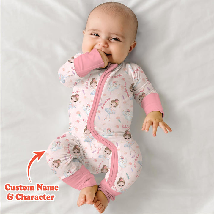 Custom Name Ballerina Doll Convertible Zippy