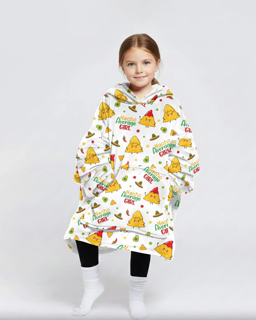 Lil Nacho Average Kid Tragbarer Bambus-Deckenhoodie