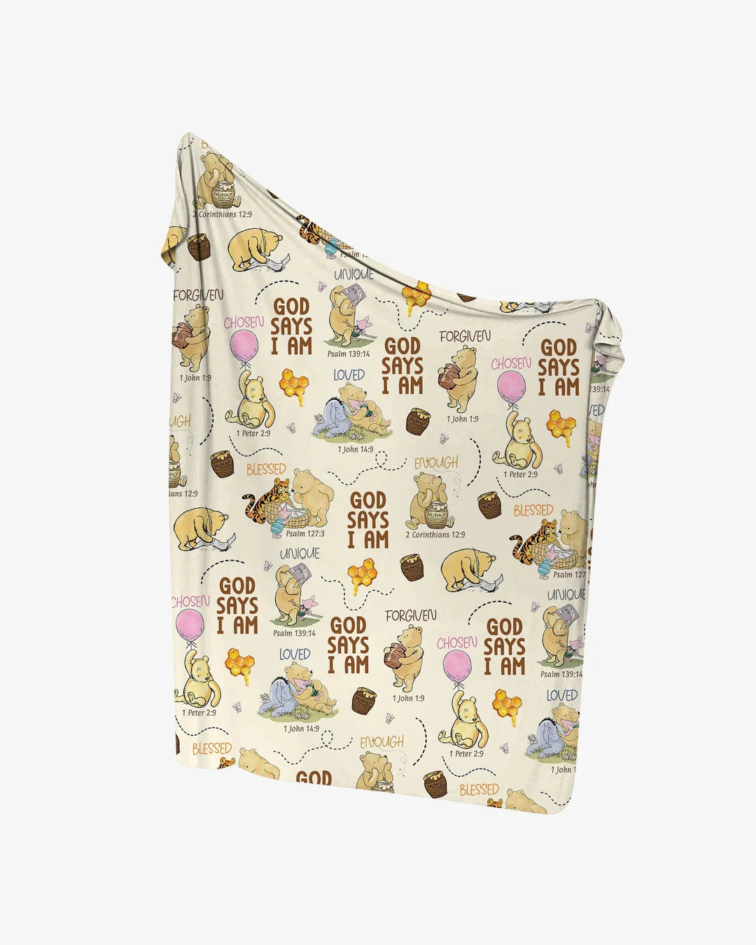 God Says I Am Little Blessings swaddle blanket
