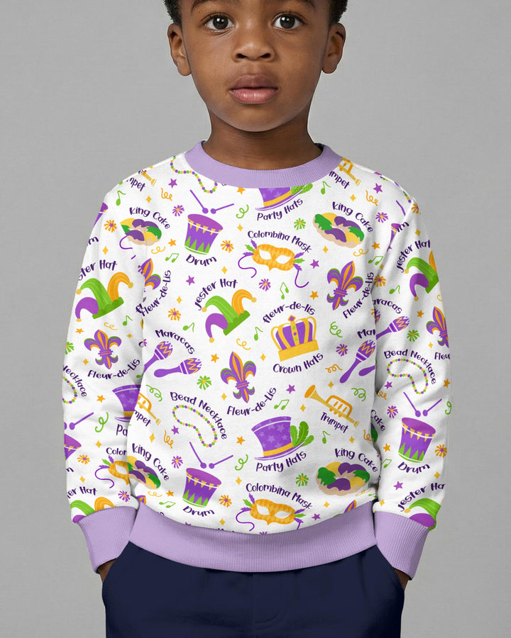 Mardi Gras Family Matching Crewneck Sweatshirt