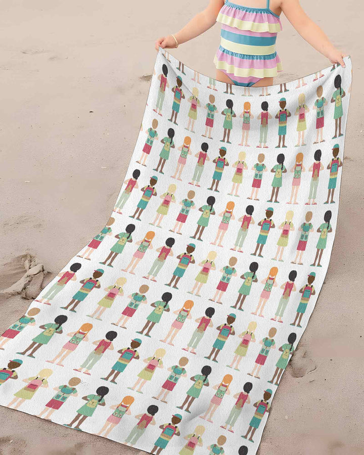 Little Friends Everywhere Bamboo Beach Towel