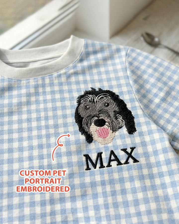 Custom Embroidered Pet Bamboo Crewneck Sweatshirt