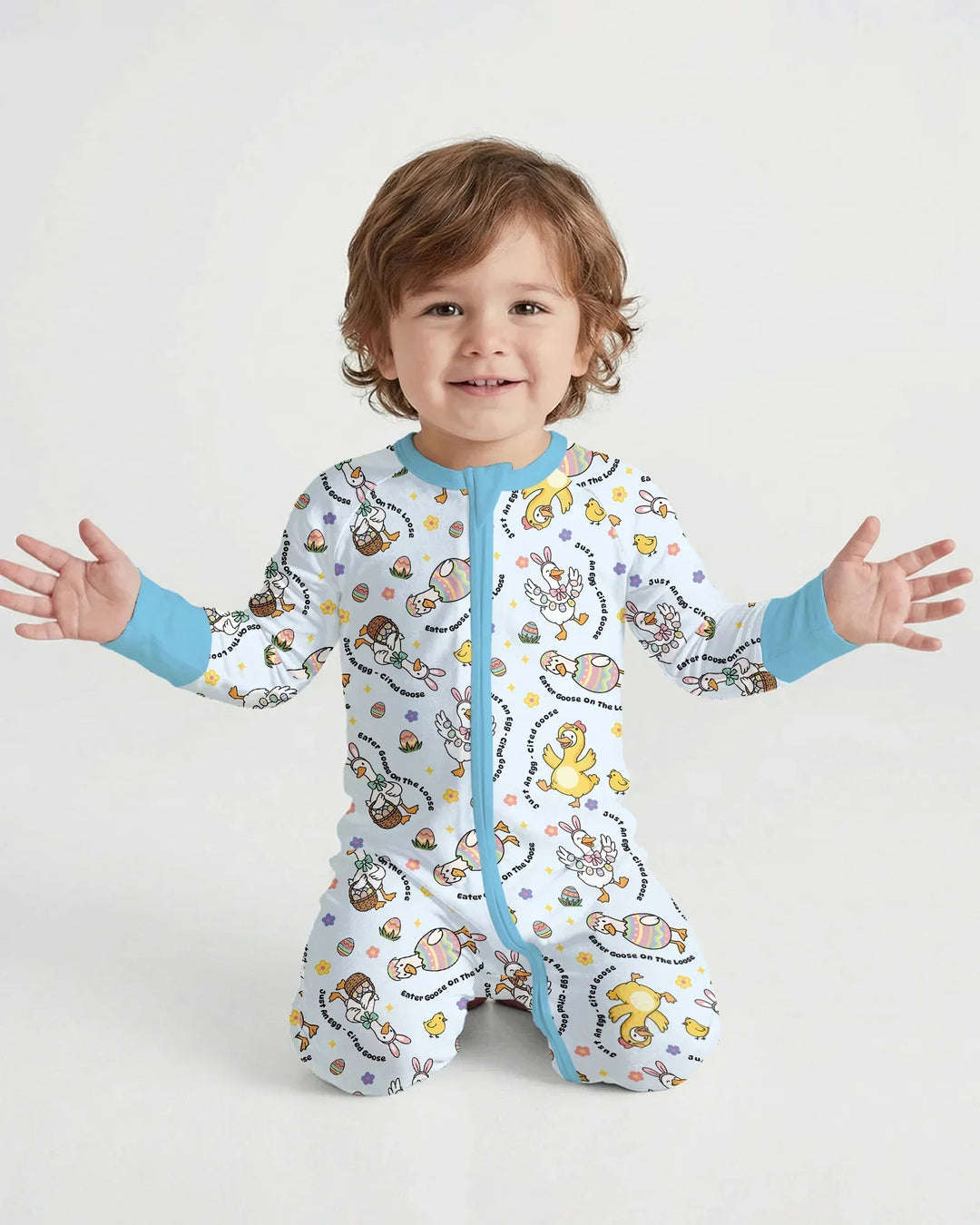 Easter Goose Family Matching Convertible Zippy