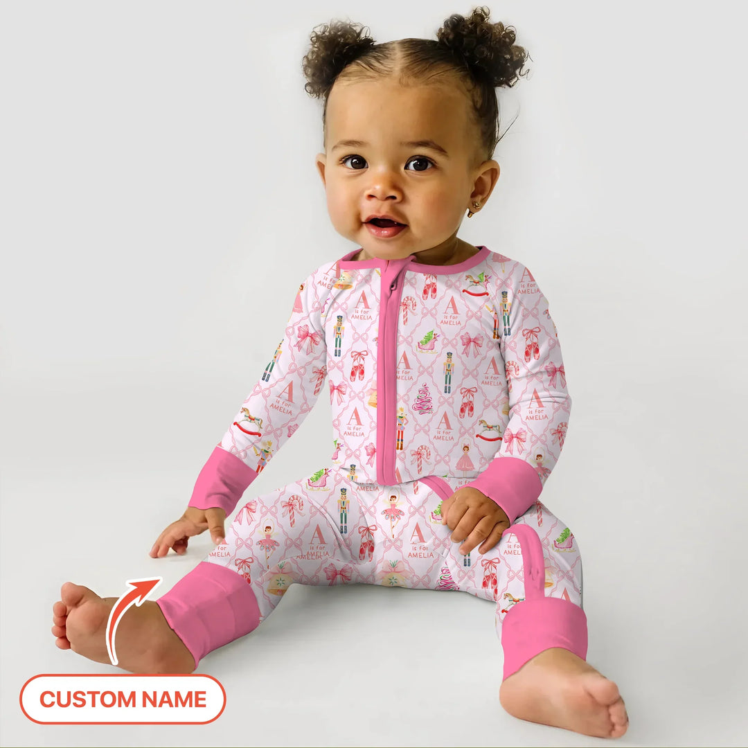 Nutcracker Sweet Dreams Custom Name Convertible Zippy , Nutcracker Sweet Dreams Custom Name Convertible Zippy - 0-3M